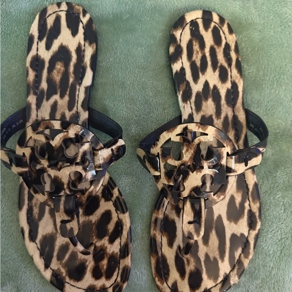 Tory Burch Leopard Pattern Sandals